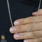 زنجیر نقره مردانه کارتیه مدل NSM N66