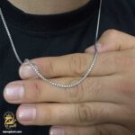 زنجیره نقره مردانه مدل NSM N67