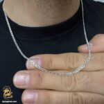 زنجیر نقره مردانه ظریف مدل NSM N68