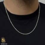 زنجیر نقره سربازی مدل NSM N70