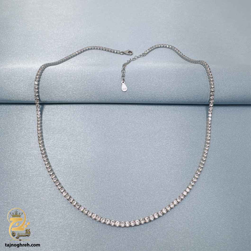 women-silver-necklace-sw-z86 گردنبند تنیسی نقره زنانه مدل ZSW Z86