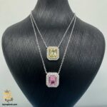 گردنبند نقره زنانه با سنگ طرح جواهری مدل ZSW Z88 IMAGE2