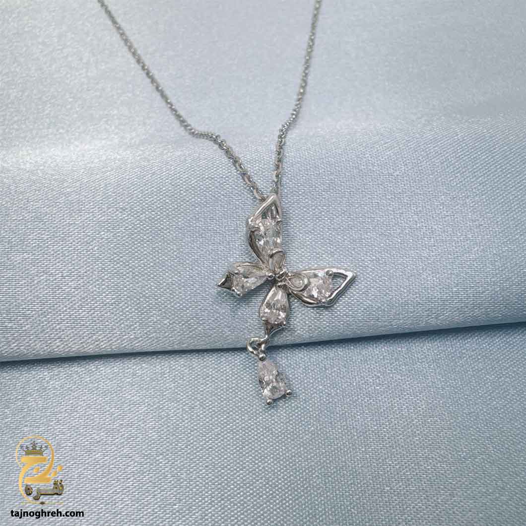women-silver-necklace-sw-z89-2 گردنبند نقره زنانه شیک مدل ZSW Z89