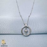 گردنبند نقره دخترانه طرح قلب مدل ZSW Z90