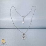 گردنبند نقره دخترانه طرح قلب مدل ZSW Z90 نمای کامل