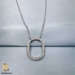 گردنبند نقره زنانه طرح بیضی مدل ZSW Z92