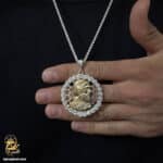 گردنبند کوروش کبیر نقره مدل NSM N84