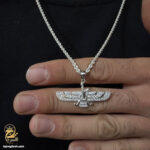گردنبند فروهر نقره اصل مدل NSM N79
