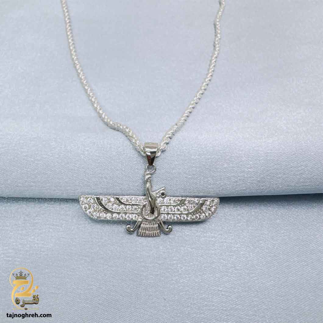forouhar-silver-necklace-nsm-n79 گردنبند نقره فروهر مردانه مدل NSM N79