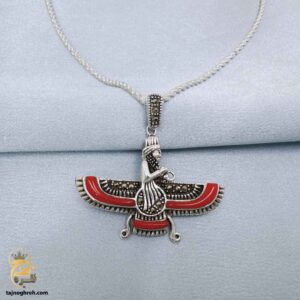 گردنبند نقره فروهر مردانه مدل NSM N82