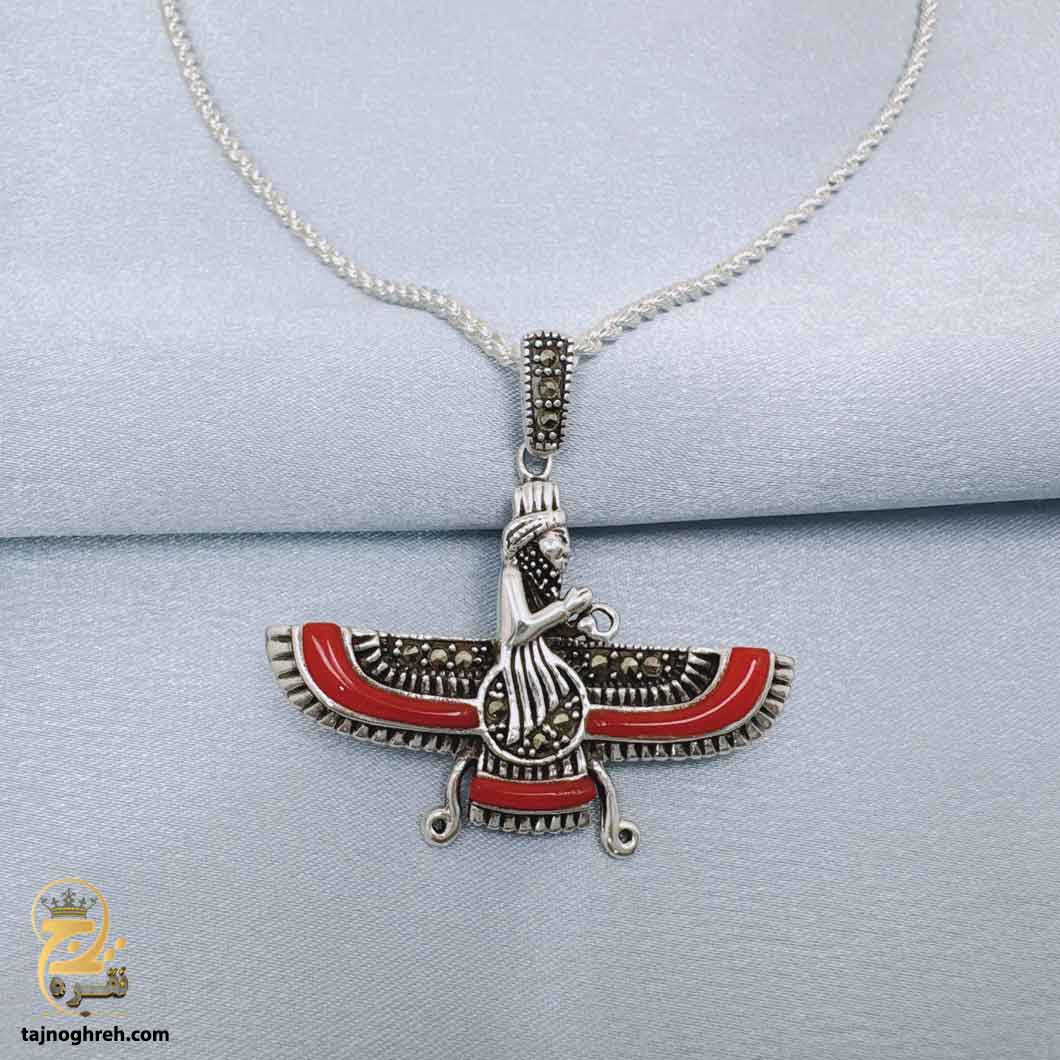 forouhar-silver-necklace-nsm-n82 گردنبند نقره فروهر مردانه مدل NSM N82