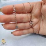 گردنبند نقره دخترانه طرح رینگ مدل ZSW Z117 جزئیات کامل