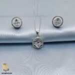 نیم ست نقره زنانه طرح ماه و ستاره مدل NSW H39