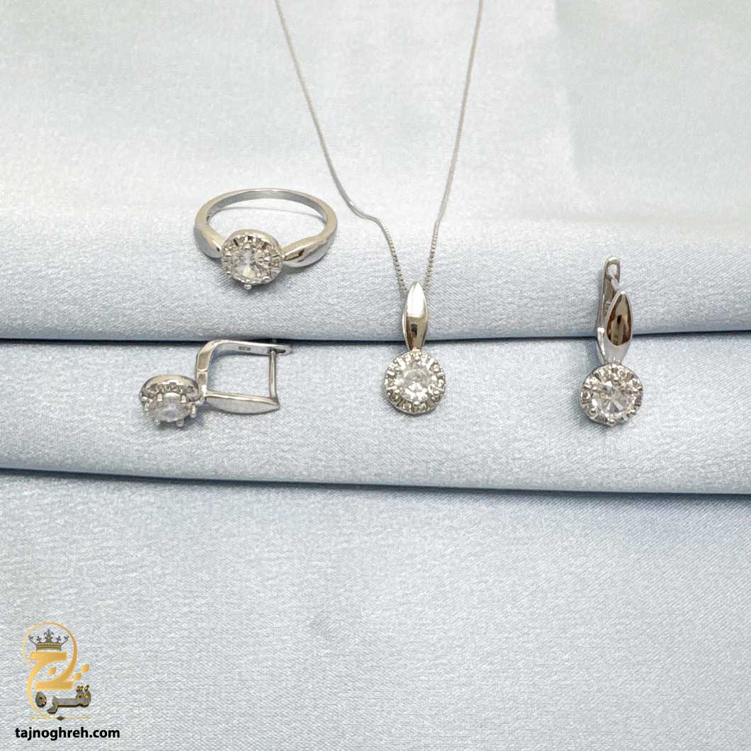 half-set-silver-nsw-h40 نیم ست زنانه نقره مدل NSW H40