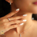 نیم ست نقره زنانه طرح مینیمال مدل NSW H43 IMAGE4