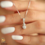 نیم ست نقره زنانه طرح مینیمال مدل NSW H43 IMAGE5