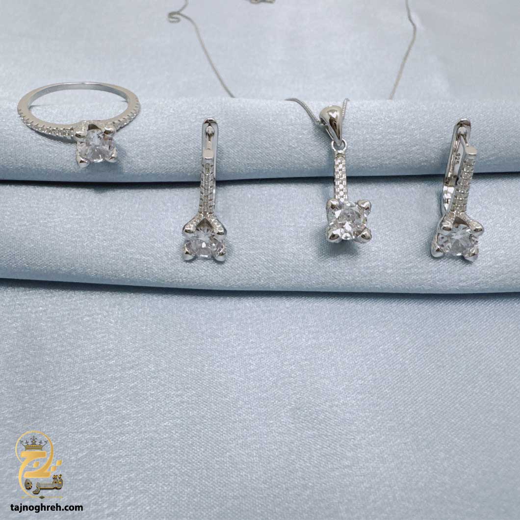 half-set-silver-nsw-h45 نیم ست نقره زنانه مدل NSW H45