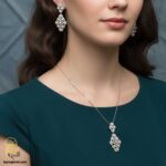 نیم ست نقره زنانه طرح مروارید مدل NSW N29 IMAGE1