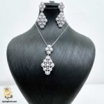 نیم ست نقره زنانه طرح مروارید مدل NSW N29 IMAGE2