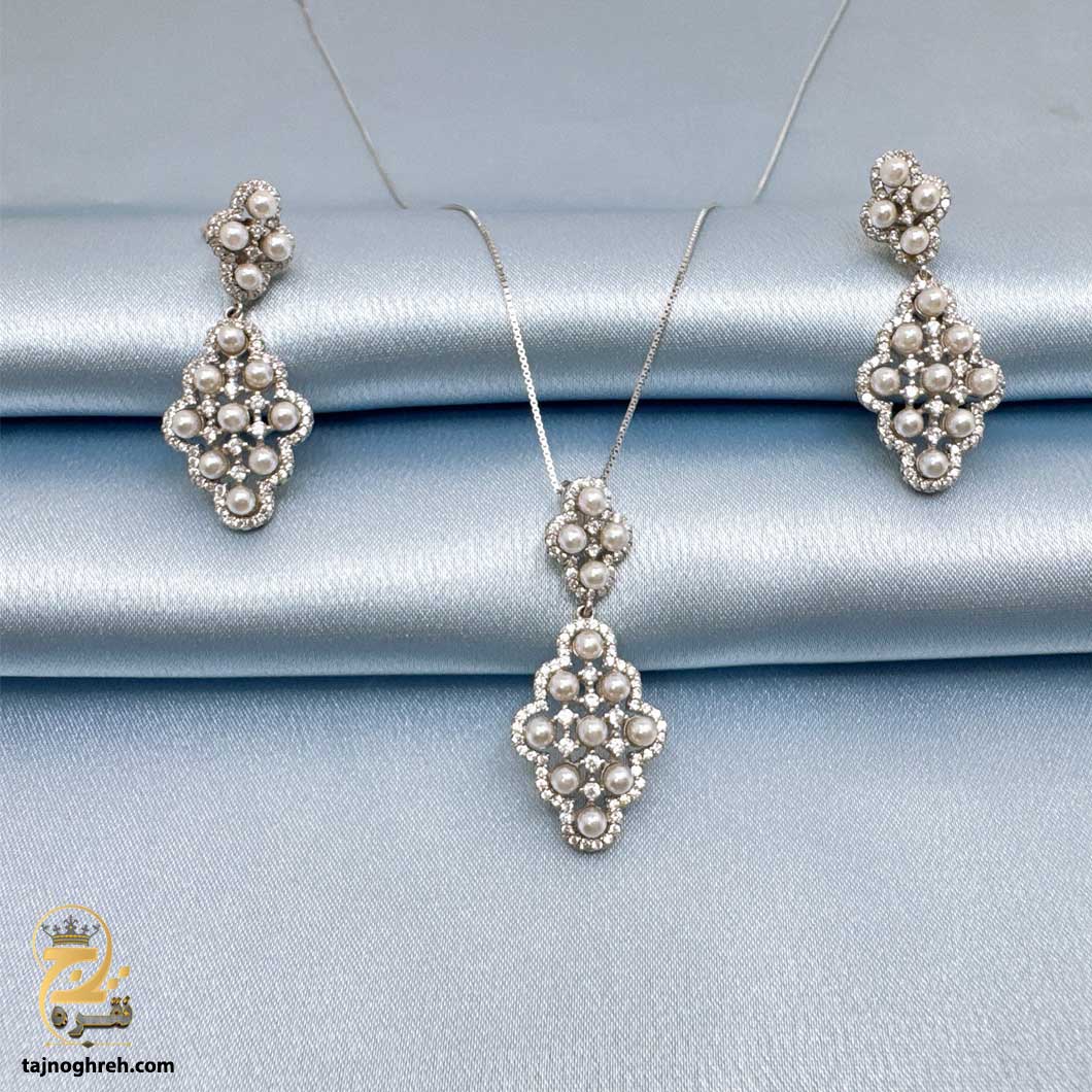 half-set-silver-nsw-n29 نیم ست نقره زنانه مدل NSW N29