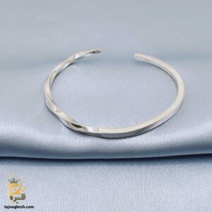 بنگل نقره مردانه مدل BSM B110