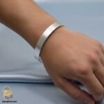 دستبند بنگل نقره مردانه مدل BSM B113