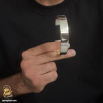 النگو نقره مردانه مدل BSM B113