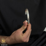 بنگل نقره مردانه مدل BSM B114