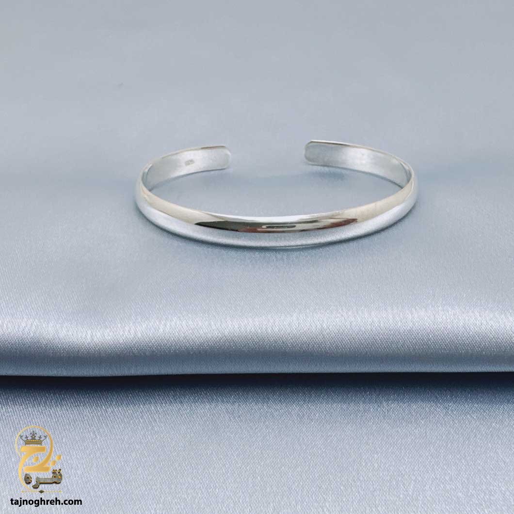 men-silver-bangle-bsm-b114 بنگل نقره مردانه مدل BSM B114