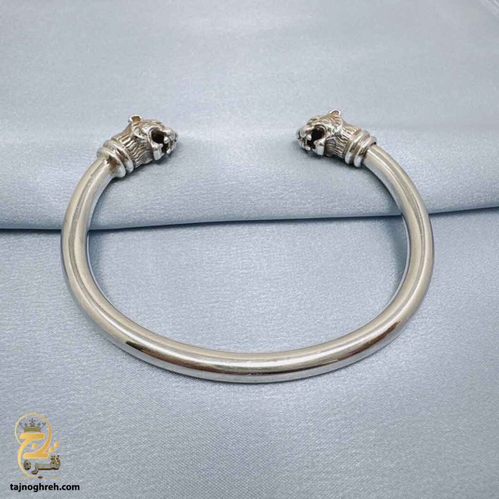 دستبند نقره مردانه بنگل مدل BSM B120
