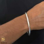 بنگل نقره مردانه مدل BSM B121