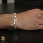 دستبند نقره ایتالیایی مدل BSM B109