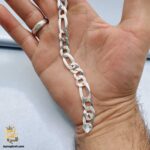 دستبند فیگارو نقره ایتالیایی مدل BSM B109