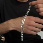 دستبند نقره ایتالیایی مردانه مدل BSM B109