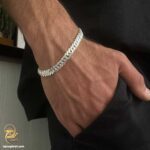 دستبند نقره مردانه کارتیه مدل BSM B111