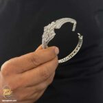دستبند نگین دار مردانه مدل BSM B117