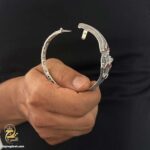 دستبند نقره مردانه نگین دار مدل BSM B117