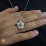 گردنبند تاج نقره مردانه مدل NSM N39