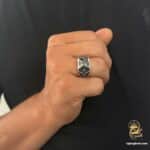 انگشتر نقره مردانه اسپرت مدل RSM K140