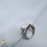 انگشتر نقره مردانه بدون نگین مدل RSM K141