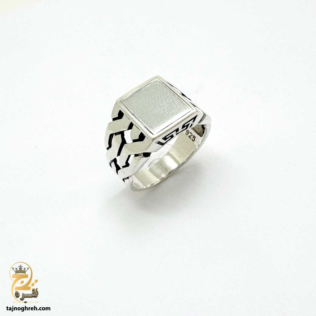 men-silver-ring-rsm-k141-5 انگشتر نقره مردانه بدون نگین مدل RSM K141