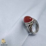 انگشتر نقره عقیق مردانه مدل RSM K142