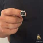 انگشتر نقره اسپرت مردانه مدل RSM K143