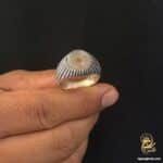 انگشتر نقره مردانه عقیق شجر مدل RSM K147