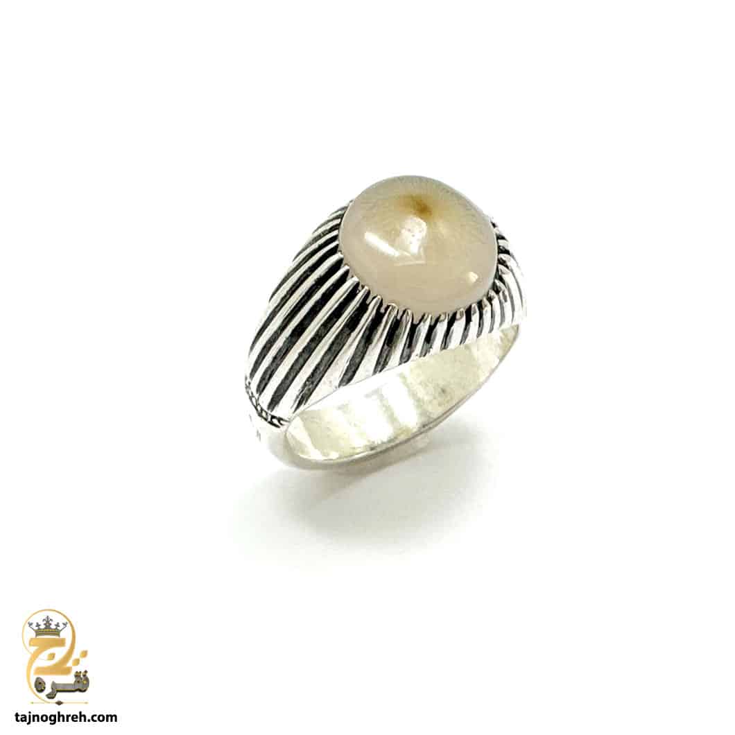 men-silver-ring-rsm-k147 انگشتر نقره مردانه عقیق مدل RSM K147