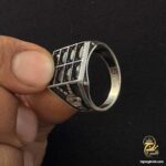انگشتر نقره مردانه طرح پیروزی اسپرت مدل RSM K149 IMAGE1