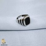 انگشتر نقره مردانه اونیکس نگین مشکی مدل RSM K152 IMAGE4