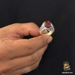 انگشتر نقره مردانه عقیق یمنی مدل RSM K158 IMAGE5