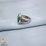 انگشتر نقره مردانه با سنگ فیروزه مدل RSM K160 IMAGE3