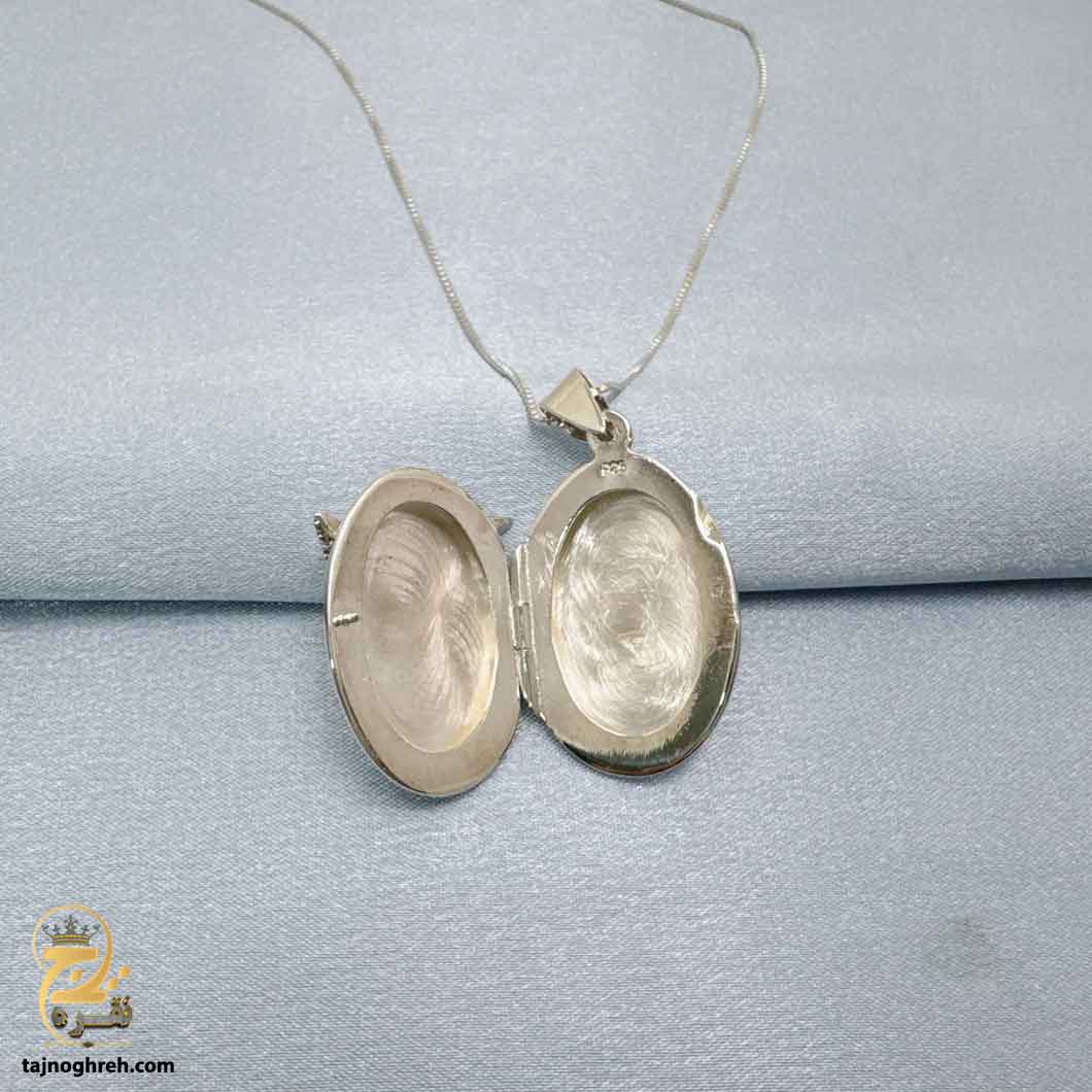 photo-frame-necklace-zsw-z115-1 گردنبند قاب عکس دار نقره مدل ZSW Z115